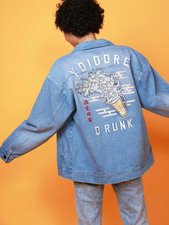 楽天市場】◇スーパーSALE◇【YOIDORE】浮世絵ビール 総刺繍 デニム 