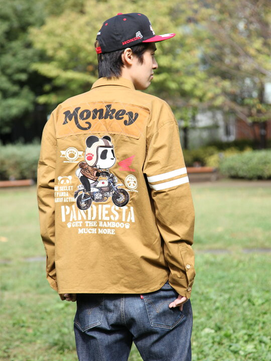 楽天市場】【HONDA×PANDIESTA JAPAN】MONKEY125 刺繍入り ミリタリー 