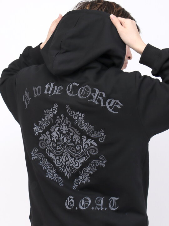 楽天市場】＜送料無料＞【DAZZLE】バック刺繍ZIP パーカー ｜ ジップパーカー スウェット 長袖 通販 メンズ レディース ユニセックス グレー  黒 ブラック M L XL LL 2L 人気 おすすめ オシャレ かっこいい ブランド ダズル 流儀圧搾 METHOD : 流儀圧搾 楽天市場店 美品　カスタムカルチャー　パッゾ ブラックパーカー ジッパー付き フード