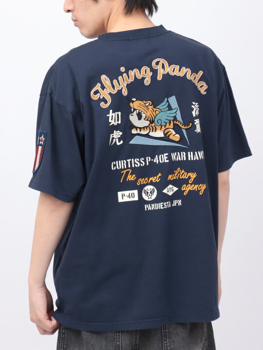 楽天市場】【PANDIESTA JAPAN】フライングパンダ 刺繍入り Tシャツ 