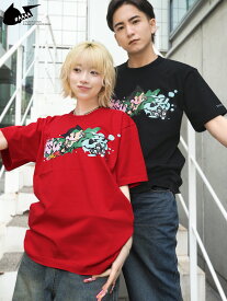 【＃AAAA ATOM×BANGER】スプレーアートプリント Tシャツ ｜ ティーシャツ 半袖 通販 春 春服 夏 夏服 オールシーズン メンズ レディース ユニセックス 白 ホワイト 黒 ブラック 赤 レッド M L XL LL 2L 大きいサイズ 人気 ブランド 流儀圧搾 METHOD