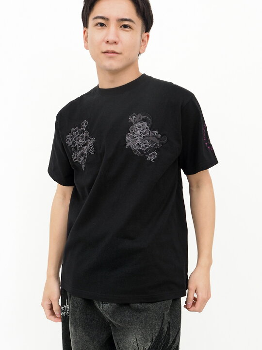 楽天市場】＜送料無料＞【絡繰魂・粋】“ヤマタノオロチ”総刺繍Tシャツ 