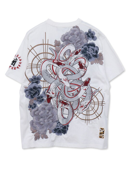 楽天市場】＜送料無料＞【絡繰魂・粋】“ヤマタノオロチ”総刺繍Tシャツ 