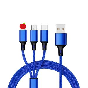 3in1 �[�d�P�[�u�� usb Android iPhone Type-C �P�[�u�� 3�̃R�l�N�^�[ �[�d�R�[�h �}���[�d �����[�d�� �ݑ�Ζ� �^�C�vC usb�P�[�u�� ��{�O�� iPhone 14 Plus iPhone 15 Pro Max