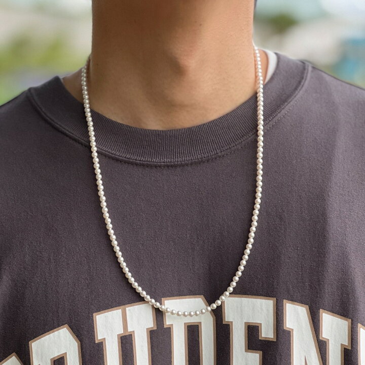 楽天市場 4mm ホワイト パールネックレス メンズ アクセサリー ６０センチ 流行 おしゃれ ワンポイント 日本製 Made In Japan プレゼント 真珠 レディース ストリート カジュアル フォーマル 対応 ファッション アイテム ロング ロングネックレス 長い 長め Ctbshop