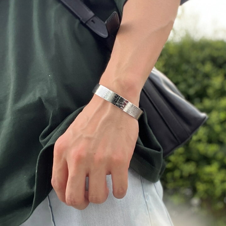 楽天市場】フラットバングル 12mm幅 シルバーバングル 太め  