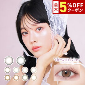 送料無料 ビュームワンデー 1箱10枚入り Viewm 1day UVカット 低含水 平松想乃 カラコン 1日使い捨て ワンデー 度あり 度なし 度入り どあり どなし コンタクト アイセイ DIA14.2mm