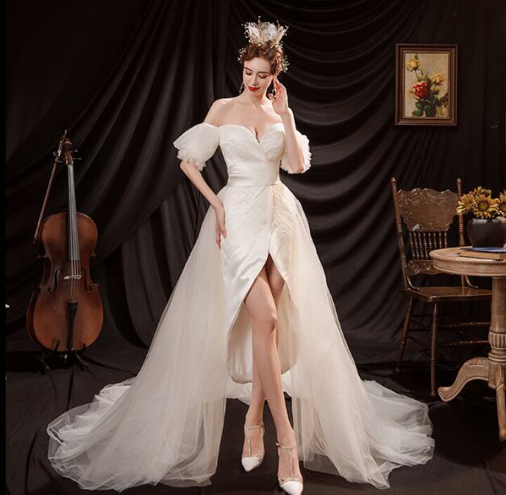 楽天市場】新作 レディース ウエディングドレス ワンピース 結婚式  