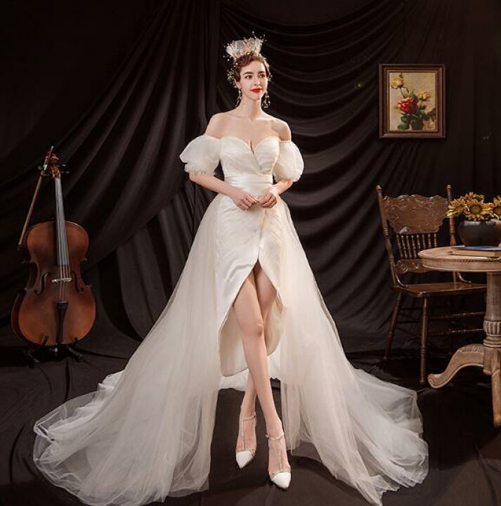 楽天市場】新作 レディース ウエディングドレス ワンピース 結婚式  