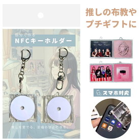 【推しキーホルダー】NFCキーホルダー NTAG215 2個セット 推し活 推しキーホルダー ミニcd キーホルダー