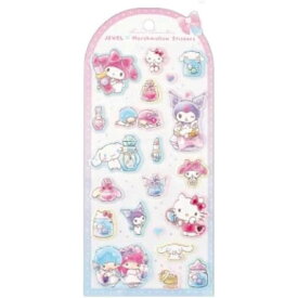 【予約商品9月下旬入荷予定】サンリオJマシュマロステッカーズコスメ／集合 SR-5562005CS