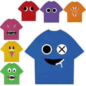 Roblox game rainbowfriends レインボー フレンズ Tシャツ 子供服 キッズ 半袖Tシャツ トップス 女の子 男の子