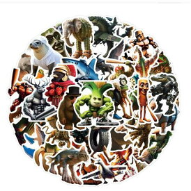 【クリックポスト送料無料】イタリアンブレインロット トゥントゥントゥンサフール Tung tung tung sahur シール50枚セット