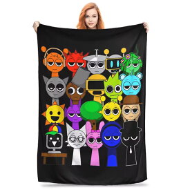 スプランキー ブランケット グッズ プレゼント 誕生日 子供 孫 クリスマス 男の子 女の子 Incredibox Sprunki 冷房対策 旅行 ギフト キャンプ アウトドア