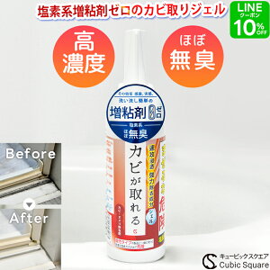カビ取りジェル カビが取れる カビ取り 170g 除去 強力 高濃度 タイル目地 カビ取り剤 お風呂 パッキン 塩素系 無臭 シンク かびとり ハイター 天井 ふた 壁 浴室 ぬめり まな板 漂白 排水溝【