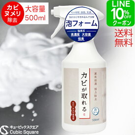 【11・12・15日出荷中】 カビ取り カビが取れる カビ取りスプレー たっぷり 500ml 泡フォーム【送料無料】 カビ取り剤 高濃度 強力 大容量 泡成分 お風呂 タイル カビ取り剤 排水口 パイプ シンク 壁紙 クロス 天井 パッキン 浴室 かび取り かびとり