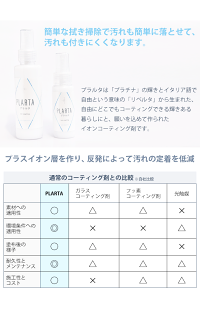 らくらくお掃除PLARTAプラルタイオンコーティング剤