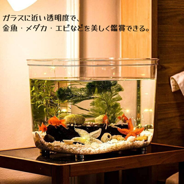 金魚鉢 水槽 飼育水槽 PET テラリウム 透明アクリル 観葉植物 インテリア 容器 テーブル アクアリウム ボウル 水培 大容量 おしゃれ メダカ  鉢 インテリア 花瓶 透明 フラワーベース | Cubsoft楽天市場店 透明アクリル製 多機能容器（金魚鉢・水槽・テラリウム兼用）大容量 おしゃれデザイン｜メダカ・金魚飼育・観葉植物水培・花瓶として活用｜