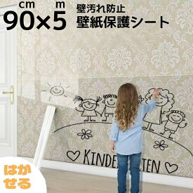 壁紙保護シート90cm×5m はがせる 透明 目立ちにくい マス目入り 壁紙シール 爪とぎ防止シート 壁/家具/柱/机/ドアなどの傷 ペット 壁紙保護 ペットしつけ/猫ひっかき防止 賃貸OK 安全・無害 汚れ防止 落書き対策 貼るだけ簡単 接着剤不要(道具を付帯)