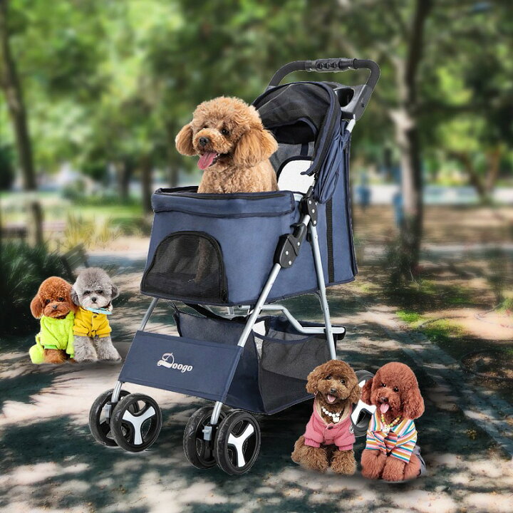 楽天市場】ペットカート 折りたたみ 小型犬 中型犬 多頭 兼用 猫 犬用  