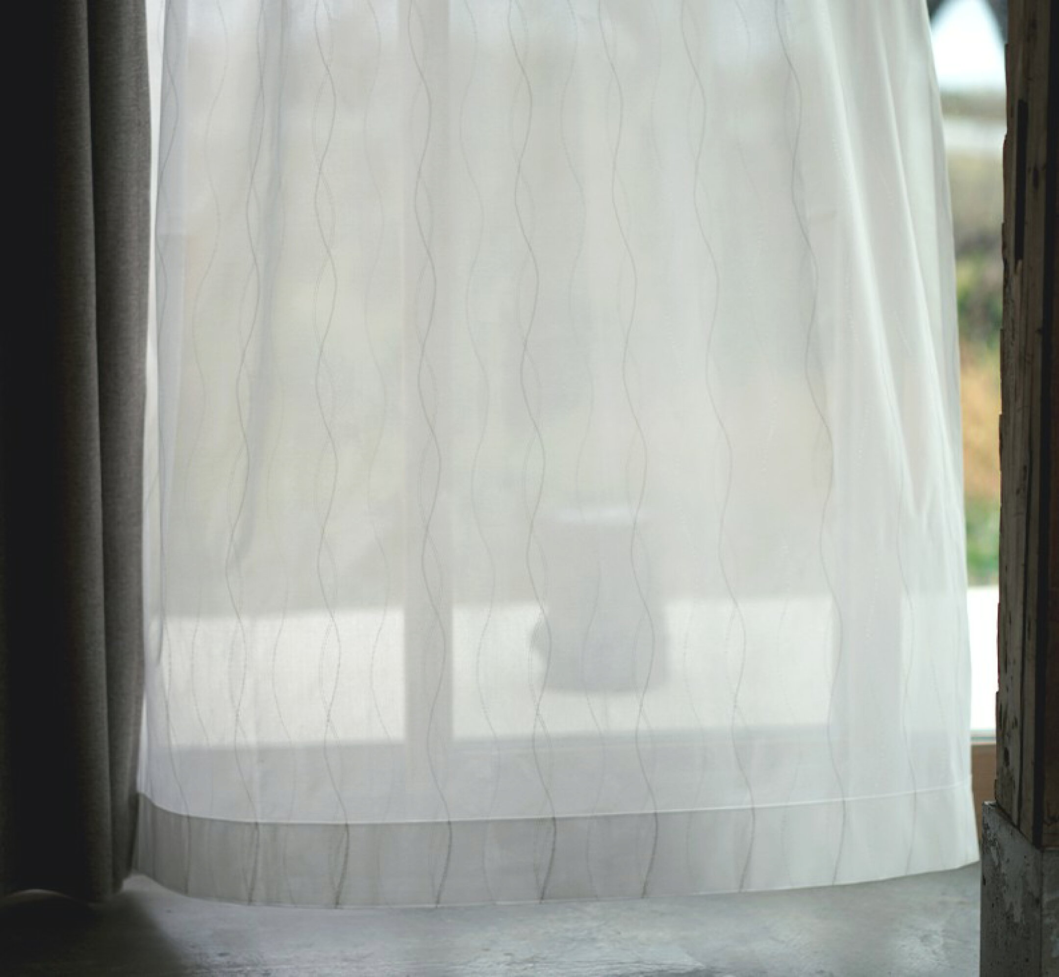 遮熱 UVカット ミラー レースカーテン ナナルル