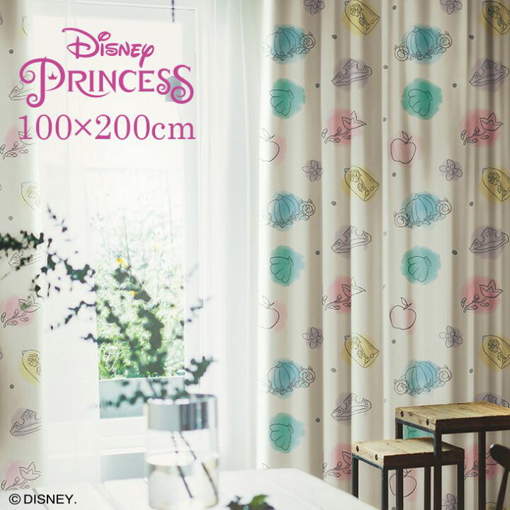 楽天市場 遮光 カーテン Princess プリンセス プリンセスチャーム 幅100 丈0cm 1枚入 プリンセス 娘 女の子 子供部屋 ピンク アイボリー ディズニーdisney7 スミノエ Disneyzone カーテン ラグのクーカンnetshop