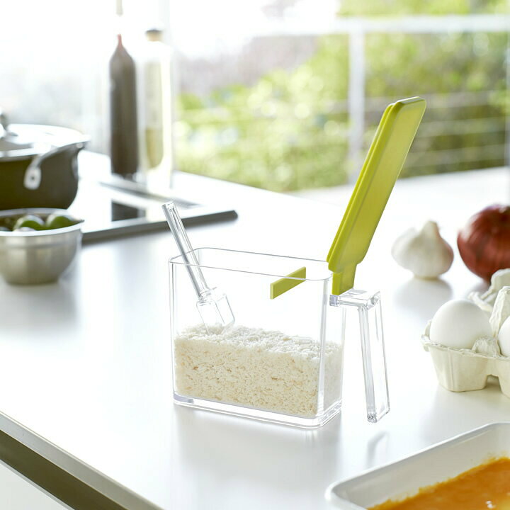楽天市場 調味料入れ 保存容器 調味料ストッカー S Aqua アクア クッチーナ 砂糖 塩 容器 調味料 容器 収納 調味料ケース 小麦粉 保存容器 計量スプーン付き 計量 スプーン 小さじ すり切り板 粉類 粉末 山崎実業 Yamazaki おしゃれ かわいい 雑貨 おしゃれ