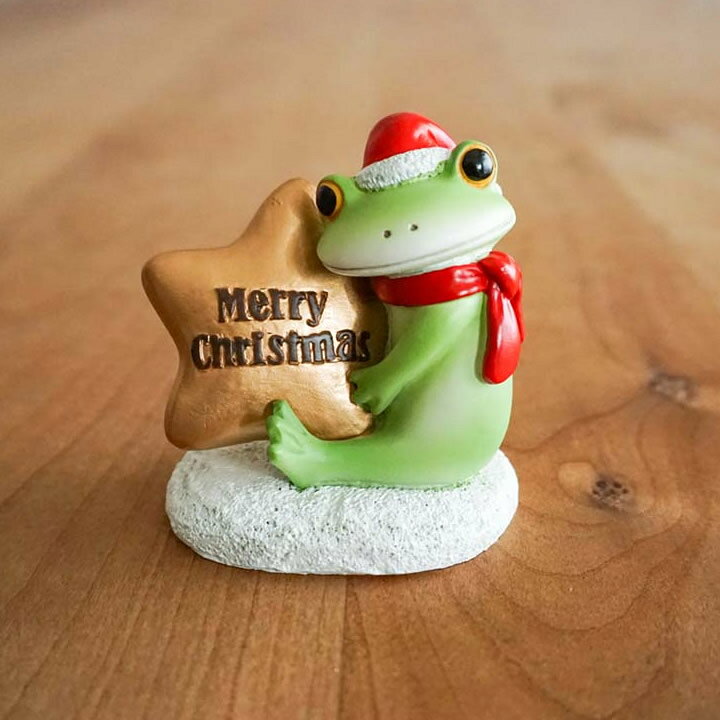 楽天市場】コポー カエル ミドル クリスマス キラキラ星とカエル  
