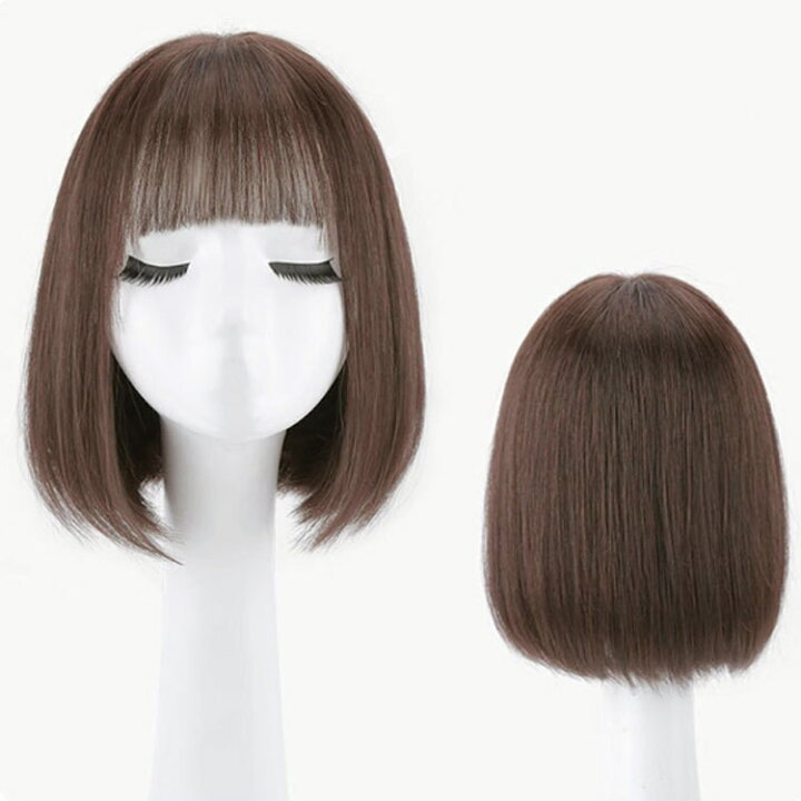 楽天市場】 自然 フルウィッグ かつら 人毛100% 長さ25cm ウィッグ 