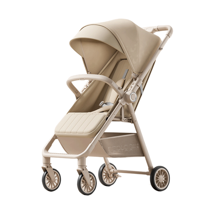 ベージュの折りたたみベビーカー 楽天市場】ベビーカー a/b型 リクライニング 軽量 折りたたみ