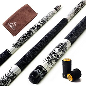 【送料無料】ビリヤード キュー CUESOUL ROCKIN series 57" 21oz 北米産メープルウッド メープルキュースティックセット+ジョイントプロテクター+タオル+キューキャリーバック1個 CSPC-G407