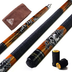【送料無料】ビリヤード キュー CUESOUL ROCKIN series 57" 21oz 北米産メープルウッド メープルキュースティックセット+ジョイントプロテクター+タオル+キューキャリーバック1個 CSPC-G406