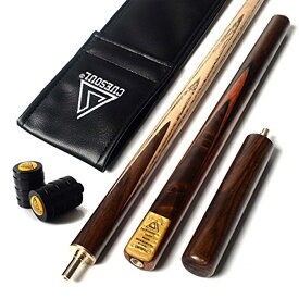 【送料無料】ビリヤード キュー CUESOUL 57"ハンドスプライス3/4ジョイントスヌーカーキュー+延長キュー+ジョイントプロテクター+レザーバッグ（合皮）SC-JXD304