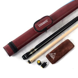 【送料無料】 ビリヤード キュー CUESOUL 58インチ19oz 1/2 ジョイント メイプルプール キュースティック 13mm キューチップ