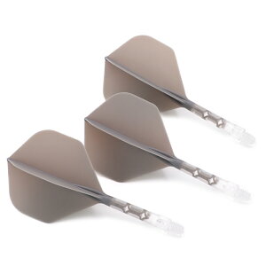 【送料無料】ダーツ フライト 一体型 CUESOUL Flight キューソールフライト 無地 一体型フライト ビッグスタンダートシェイプ ダーツ フライト 人気商品 8色フライト クリア シャフト 3本セット