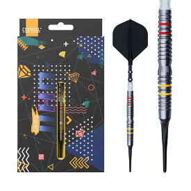 【送料無料】CUESOUL JIHO 'D3' 19g 21g 23g 25g 90% タングステン鋼含み ソフトチップ ダーツセット ROST T19 2 色 一体型フライト