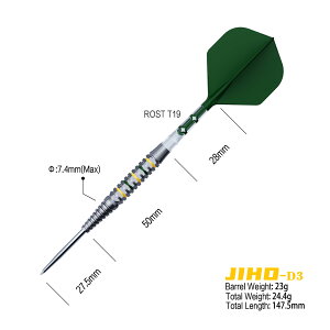 yzCUESOUL JIHO 'D3' 20g 21g 23g 25g 90% ^OXe|܂ \tg`bv _[cZbg ROST T19 2 F ̌^tCg