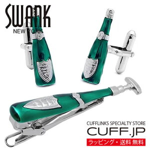 SWANK シルバー ワインボトル カフス ネクタイピン セットカフスボタン カフリンクス タイピン タイドメアクセサリー メンズジュエリー ジュエリーギフト プレゼント お祝い 結婚式 礼服 結