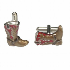 SWANK スワンク ウエスタンブーツ・レッド カフスボタン・カフリンクス メンズ sw011 結婚式 旦那 プレゼント ギフト 彼氏 父の日 誕生日プレゼント