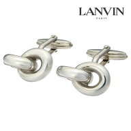【LANVIN】ダブルチェーンカフスカフス ボタン カフスボタン 可愛い 結婚式 プレゼント 就職祝い 葬式 シ…