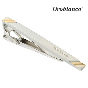 【Orobianco】ゴールドコーナーストライプタイピン可愛い ネクタイピン 結婚式 卒業式 就活 プレゼント 就職祝い 葬式 タイピン シンプル アクセサリー メンズ フォーマル 男性 礼服 喪服 スー