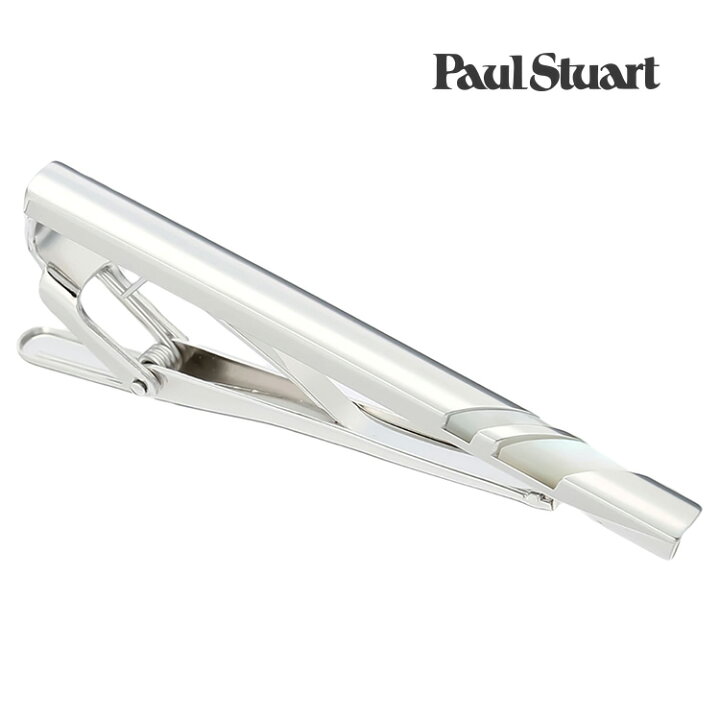 楽天市場】【Paul Stuart】ダブルラインシェルカフスタイピン ホワイト 