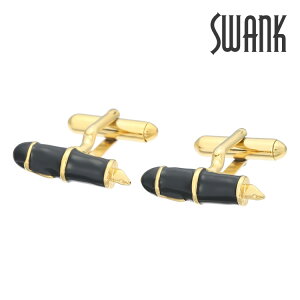 【SWANK】【スワンク】万年筆カフス ゴールドカフス ボタン カフスボタン 可愛い 結婚式 プレゼント 就職祝い 葬式 シンプル アクセサリー メンズ フォーマル 男性 礼服 喪服 SWANK スワンク ゴ