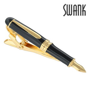 【SWANK】【スワンク】万年筆タイピン ゴールド可愛い ネクタイピン 結婚式 卒業式 就活 プレゼント 就職祝い 葬式 タイピン シンプル アクセサリー メンズ フォーマル 男性 礼服 喪服 スーツ