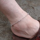 【楽天1位】 アンクレット メンズ つけっぱなし ノット チェーン 男性 シルバー925 ロジウムコーティング スーツアク…