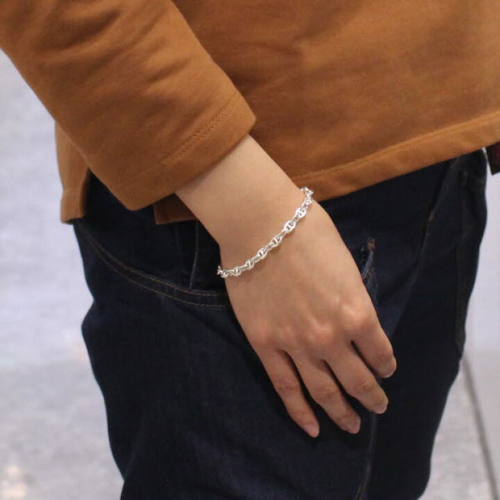楽天市場】【楽天1位】 ブレスレット つけっぱなし アンカーチェーン 