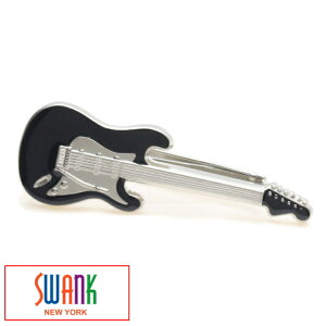 ネクタイピン ブランド SWANK ブラック エレキギター 音楽好きさんに タイピン ネクタイピン skt8 T0147