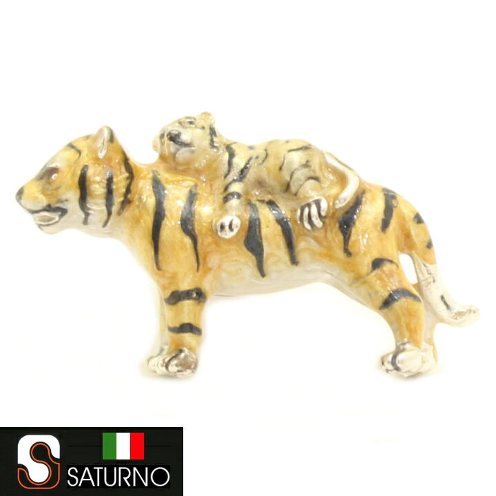 楽天市場】SATURNO サツルノ ラペルピン 虎 トラ 親子 タイタック ピン 