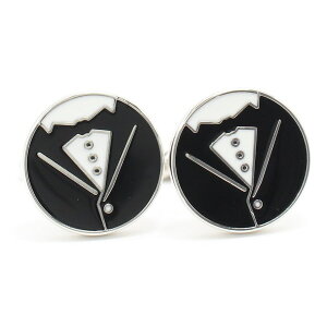 タキシード 結婚式 フォーマルスタイル イラスト カフス カフスボタン カフリンクス cufflinks cuffs メンズ 男性 結婚式 ユニーク おもしろ 面白 面白い スーツアクセサリー専門店 父の日 ギフ