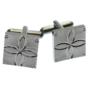 ガンメタリック フラワーデザイン カフス カフリンクス カフスボタン ユニーク おもしろ 面白 面白い 動物 植物シリーズ スーツアクセサリー専門店 誕生日 プレゼント プチギフト おしゃれ